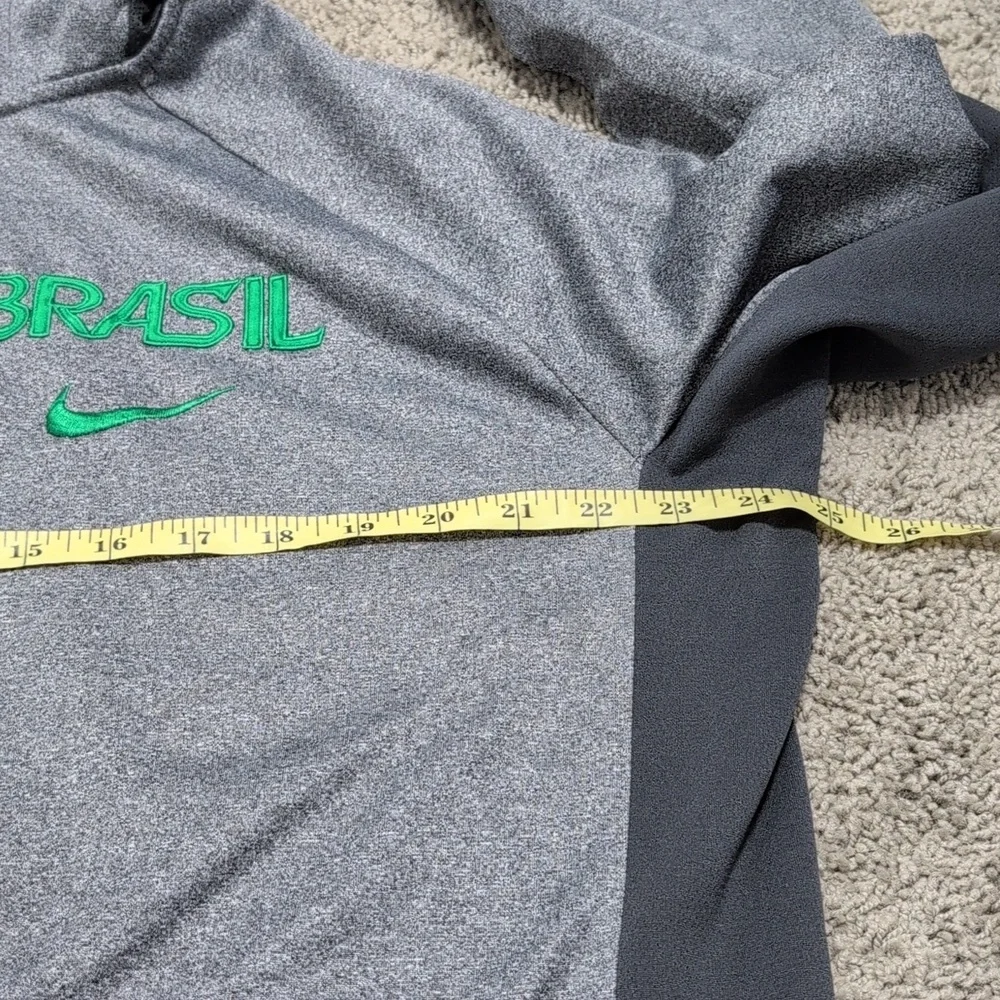 Nike Therma-Fit Brasil Zip Up Hoodie Jacket Mens Sze Large Soccer Futbol Warm Up